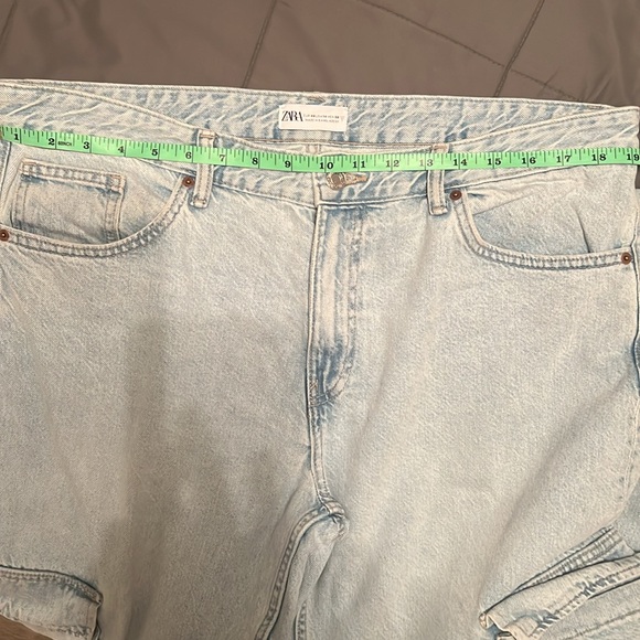 Zara size 14 Cotton Wide Leg Jeans - Picture 3 of 5